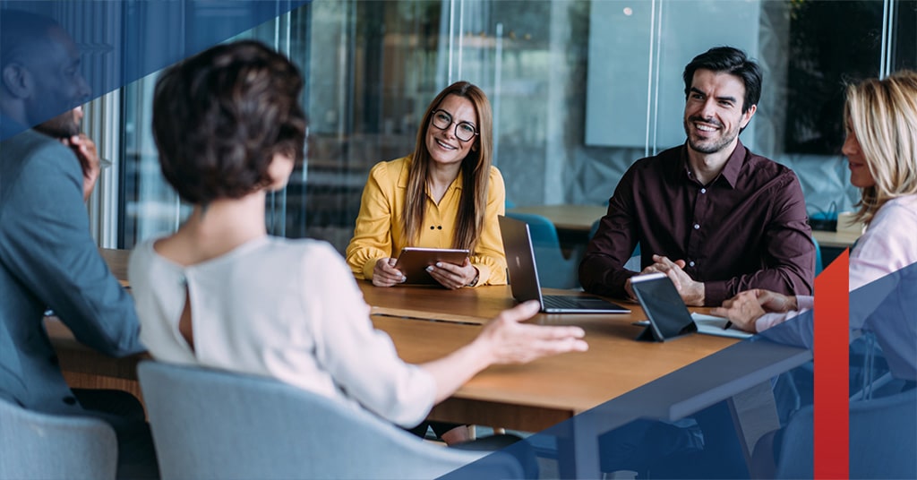 Staff in conference room