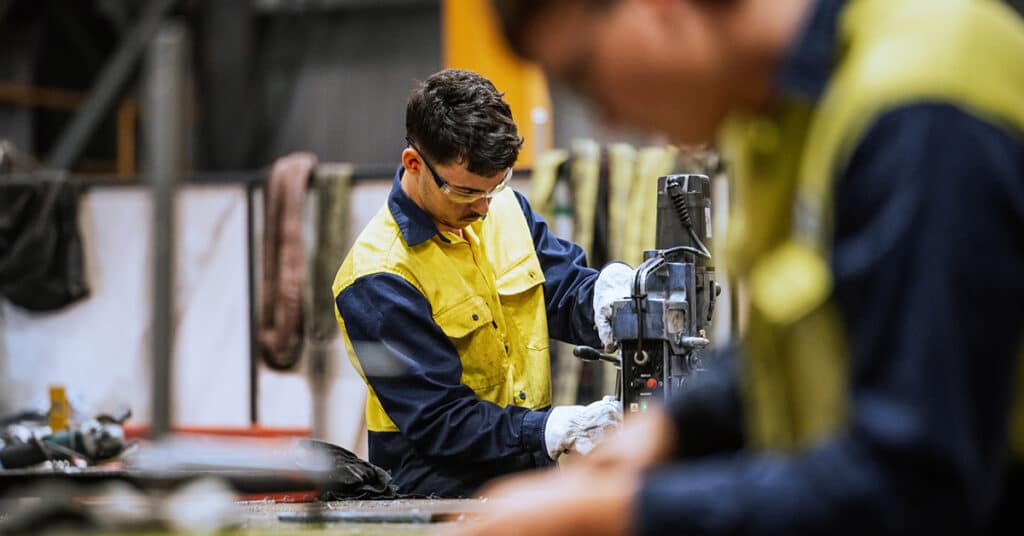 worker on shop floor